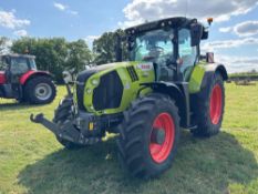 2021 Claas Arion 650 50kph 4wd tractor with front linkage, air brakes, front and cab suspension. 4No