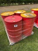 4No 40gal metal drums