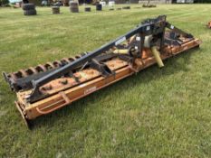 Maschio 5m power harrow with rear spiral coil roller. NB: machine has no oil, new seal required