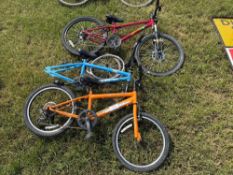 3No children’s bicycles. NB: No VAT on this lot