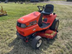 2003 Kubota TG1860 diesel ride on mower with power steering. Hours: 1,102. Serial No: 23337