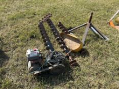 Sweep auger with stand