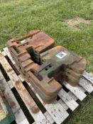 10No John Deere 40kg wafer weights