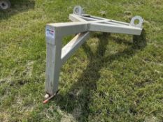 Single bag lift with pin and cone attachments