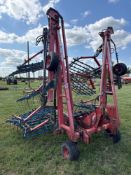 2003 Opico 12m grass harrows, hydraulic folding