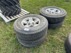 4No General Grabber 235/85R16 Land Rover wheels and tyres NB: No VAT on this lot