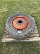 Pair Avon 7.5/20 wheels and tyres