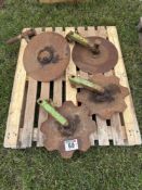 4No Dowdeswell rear plough discs