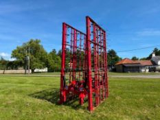 2012 Weaving 8m stubble rake, linkage mounted. Serial No: 11015762 ​​​​​​​NB: Manual in office