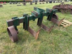 Cousins 3 leg pan buster with depth wheels