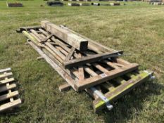 Various wooden gates with post ​​​​​​​NB: No VAT on this lot