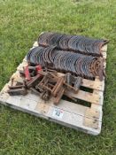 Quantity miscellaneous implement points and brackets