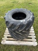 Pair BKT 400/55R15.5 tyres, suited to Vaderstad