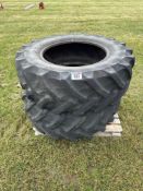 Pair Pirelli 480/70R30 tyres