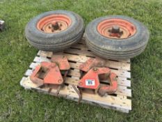 2No Massey Ferguson Superflow depth wheels
