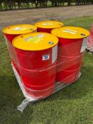 4No 40gal metal drums