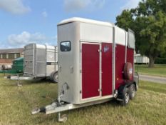 Ifor Williams HB505 horse trailer, twin axle on 165R13C wheels and tyres. Serial No: SCK400000103093