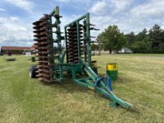 2010 Cousins Type 28 6m hydraulic folding cultivator with leading tines to levelling paddles and rea