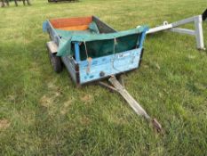 Single axle car trailer. NB: No VAT on this lot