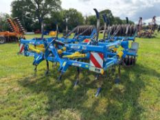2022 Farmet Fantom 470 tine cultivator, hydraulic folding with 3 rows tines and rear packer. Sold wi