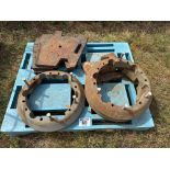 Quantity Massey Ferguson wafer weights and wheel weights
