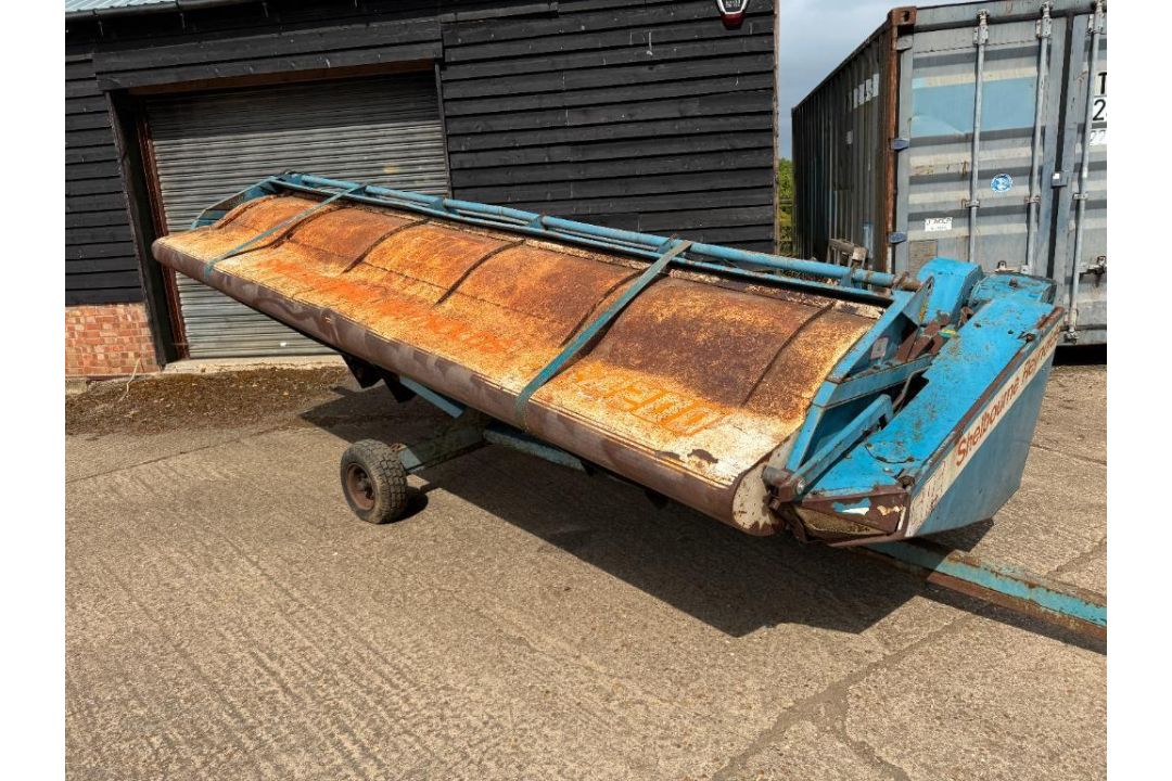 Shelbourne Reynolds SRE 14ft stripper header with single axle header trailer. Serial No: 09160. Mach - Image 12 of 14