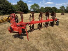 1999 Vogel & Noot L045555 5f reversible plough and skimmers c/w quantity new spares including mouldb