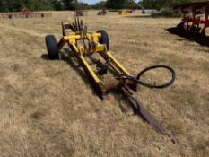 Micheal Moore single leg mole plough, trailed with spare metal expander. Serial No: 242