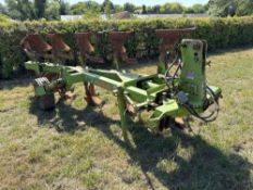 Dowdeswell DP7D2 5 furrow (4+1) reversible plough with trash boards. Serial No: 61234661 NB: Comes w