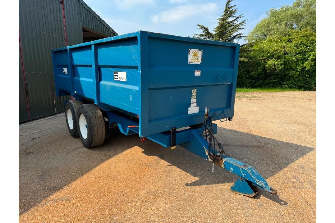 2000 AS Marston SAP 10t twin axle grain trailer with a manual tailgate and grain chute, fixed drawba - Image 14 of 20
