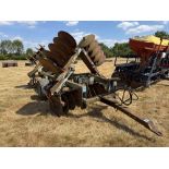 Parmiter Utah 16ft hydraulic folding discs with rear drawbar, trailed. Serial No: 19372