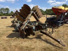 Parmiter Utah 16ft hydraulic folding discs with rear drawbar, trailed. Serial No: 19372