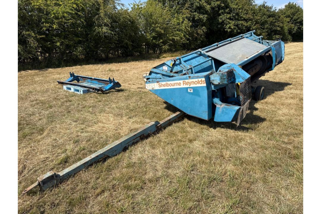 Shelbourne Reynolds SRE 14ft stripper header with single axle header trailer. Serial No: 09160. Mach - Image 13 of 14