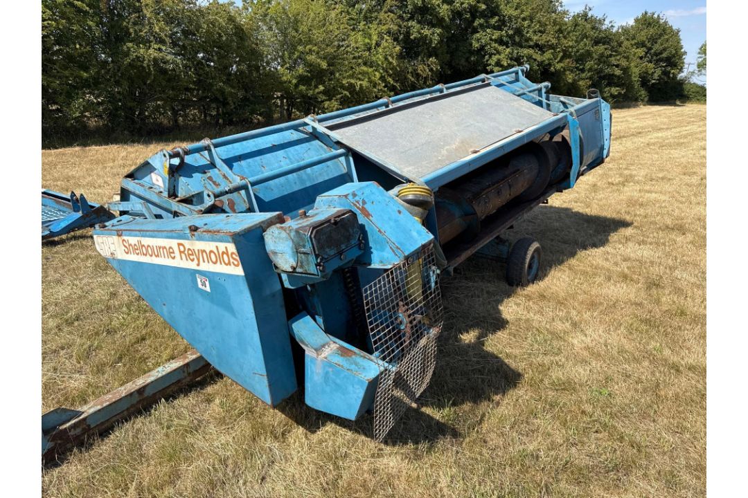 Shelbourne Reynolds SRE 14ft stripper header with single axle header trailer. Serial No: 09160. Mach - Image 14 of 14