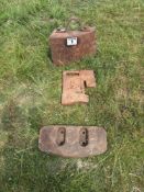 3No misc. tractor weights