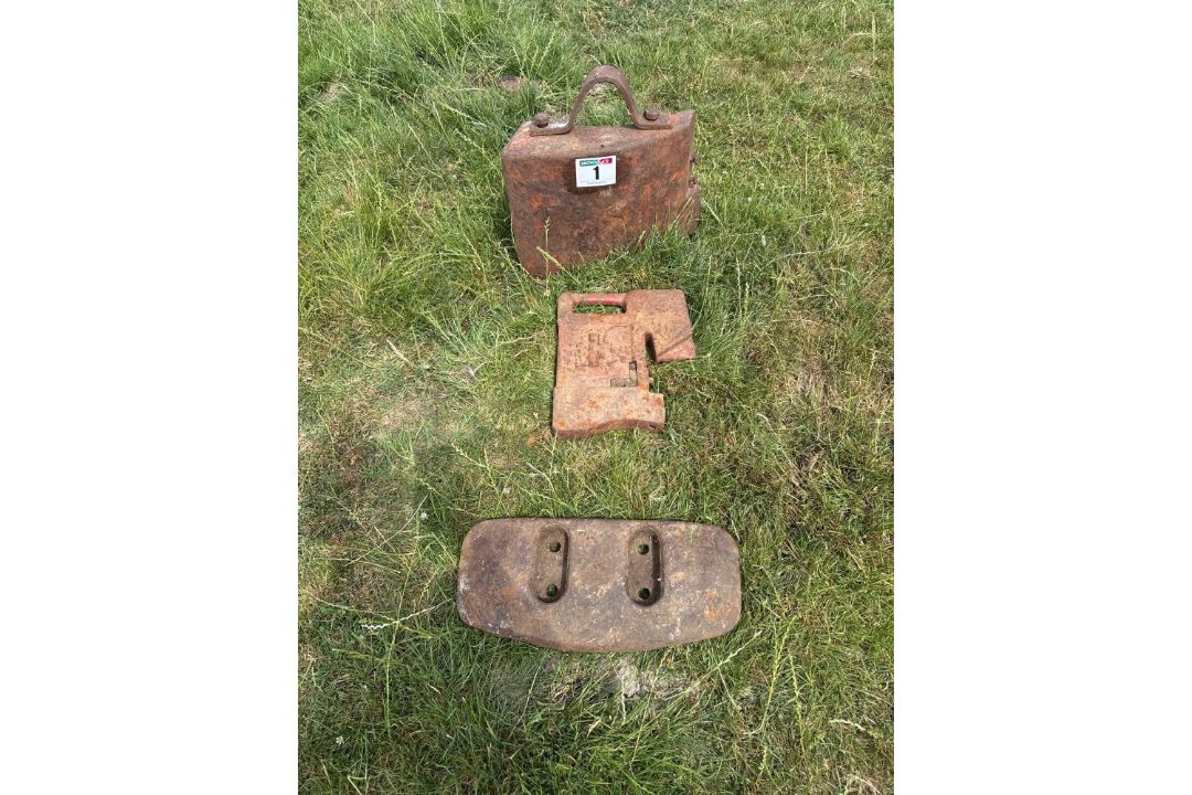 3No misc. tractor weights - Image 1 of 7