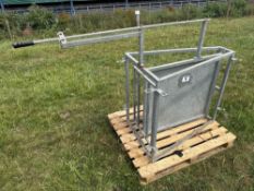 Galvanised pig drafting gate