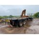 11m flat bed trailer with central mounted hiab, with rear double axle on 385/65R22.5 wheels and tyre - Image 14 of 15