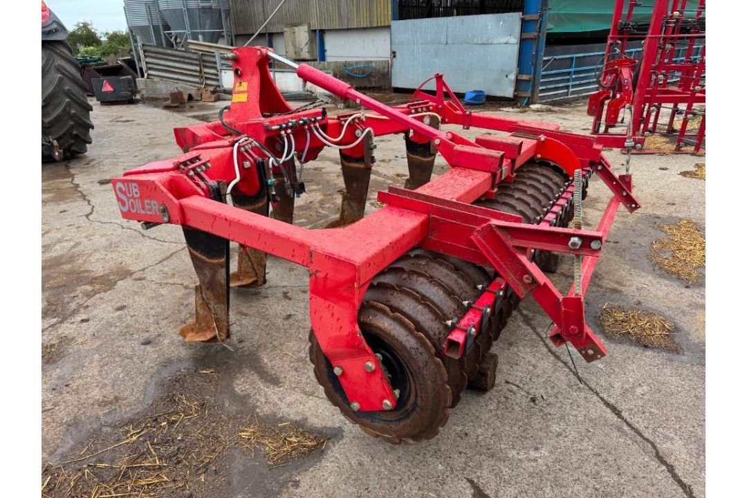 2014 HE-VA 3m 5 leg subsoiler with rear hydraulic adjustable packer, linkage mounted. Serial No: 305 - Image 13 of 20