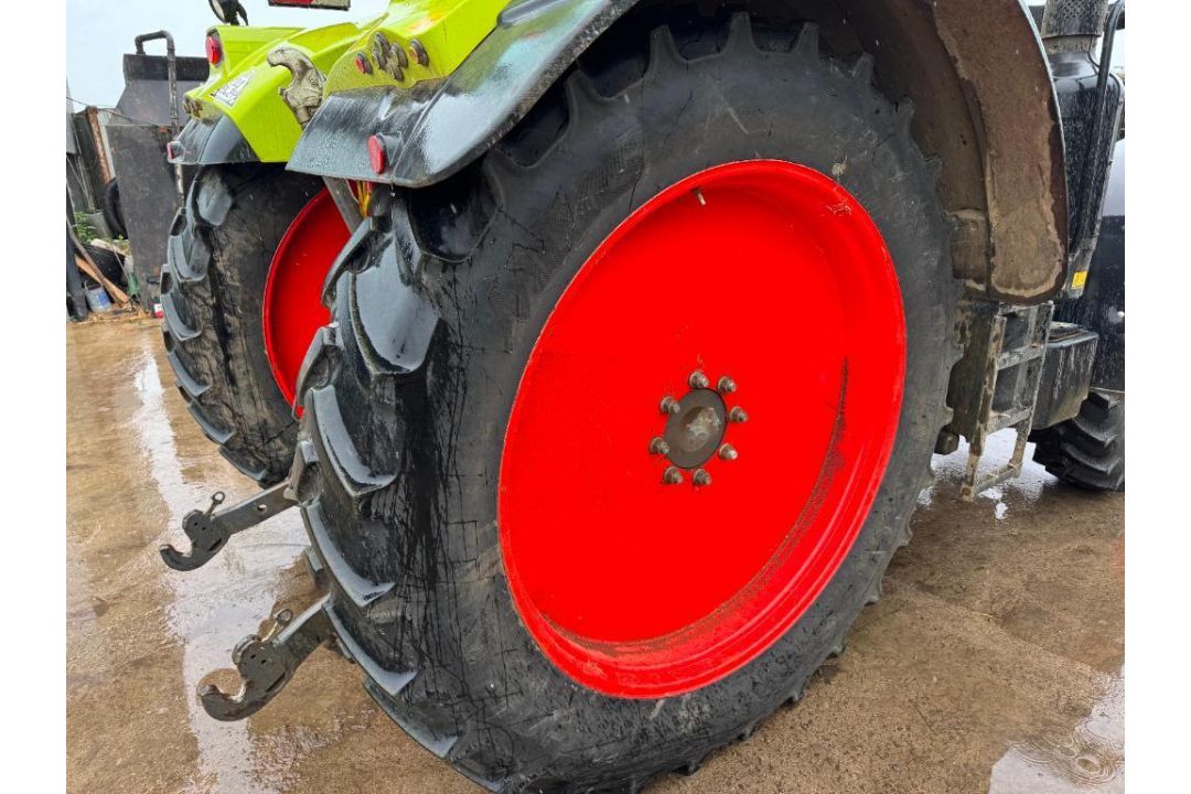 Set Mitas 340/85R36 10 stud front and 380/90R50 8 stud rear row crops wheels and tyres suited to Cla - Image 8 of 8