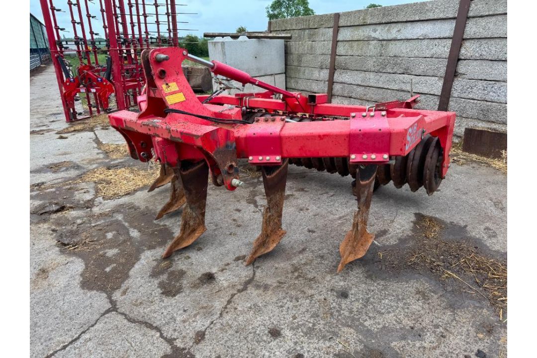 2014 HE-VA 3m 5 leg subsoiler with rear hydraulic adjustable packer, linkage mounted. Serial No: 305 - Image 17 of 20