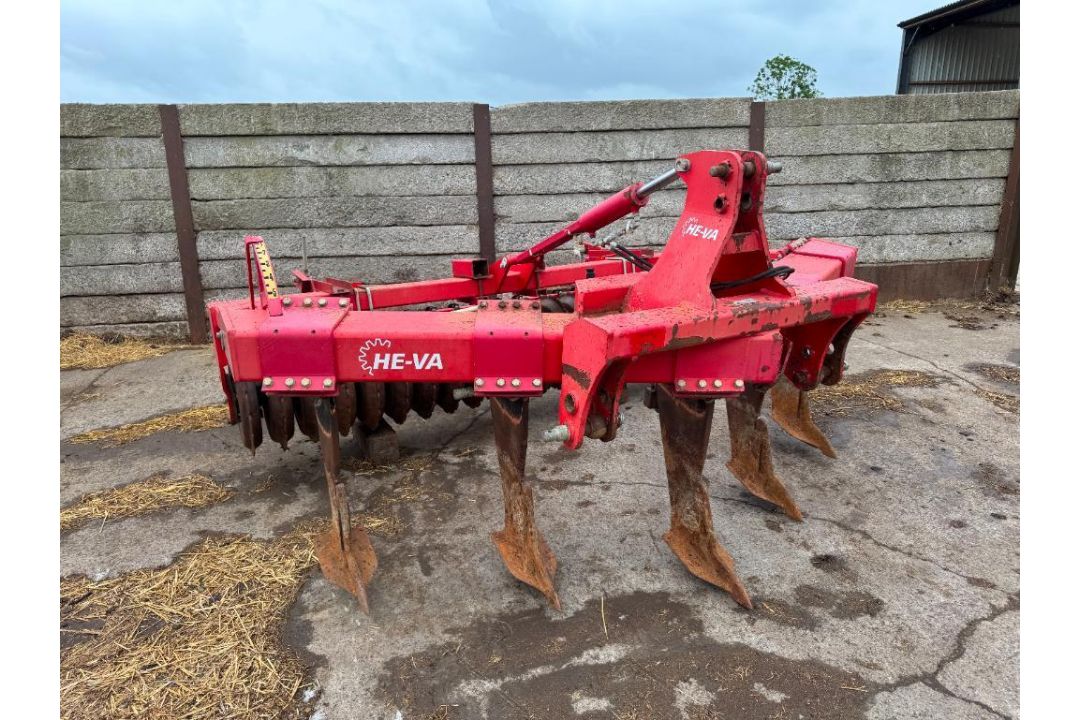 2014 HE-VA 3m 5 leg subsoiler with rear hydraulic adjustable packer, linkage mounted. Serial No: 305 - Image 20 of 20
