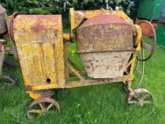Cement mixer with flat top Lister engine (Buckinghamshire) (No VAT)