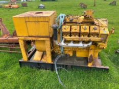 Deutz V8 generator. Spares or Repairs (not complete). (Buckinghamshire) (No VAT)