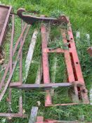 Bale spike back plate and brackets (Buckinghamshire) (NO VAT)