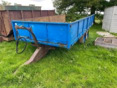 10 tonne double axle tipping trailer (Buckinghamshire) (NO VAT)
