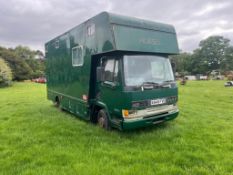 2000 DAF 45 horse box, green, diesel Reg: X848 FVE Miles: 186,208. V5. (NO VAT)  (Buckinghamshire)