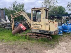 Yanmar YB35DX Turbo 3.5t mini digger with assorted buckets (Buckinghamshire) (NO VAT)