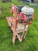 Slab/curb cutter with water pump for cooling (Buckinghamshire) (No VAT)