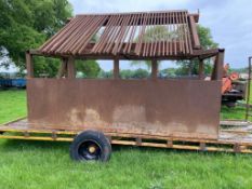 Drop screen on 20ft low loader trailer (Buckinghamshire) (NO VAT)